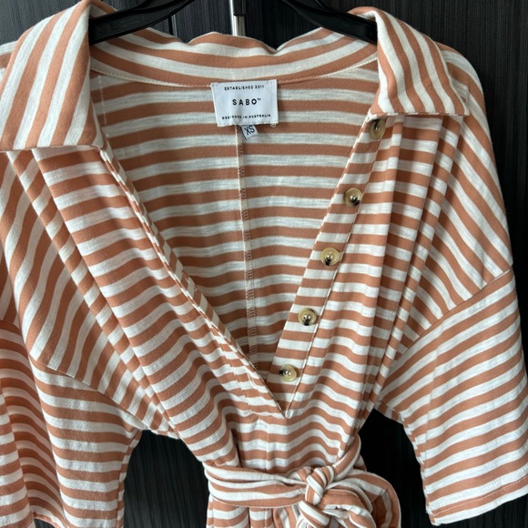 SABO comfy strip playsuit - Picture 2 of 5